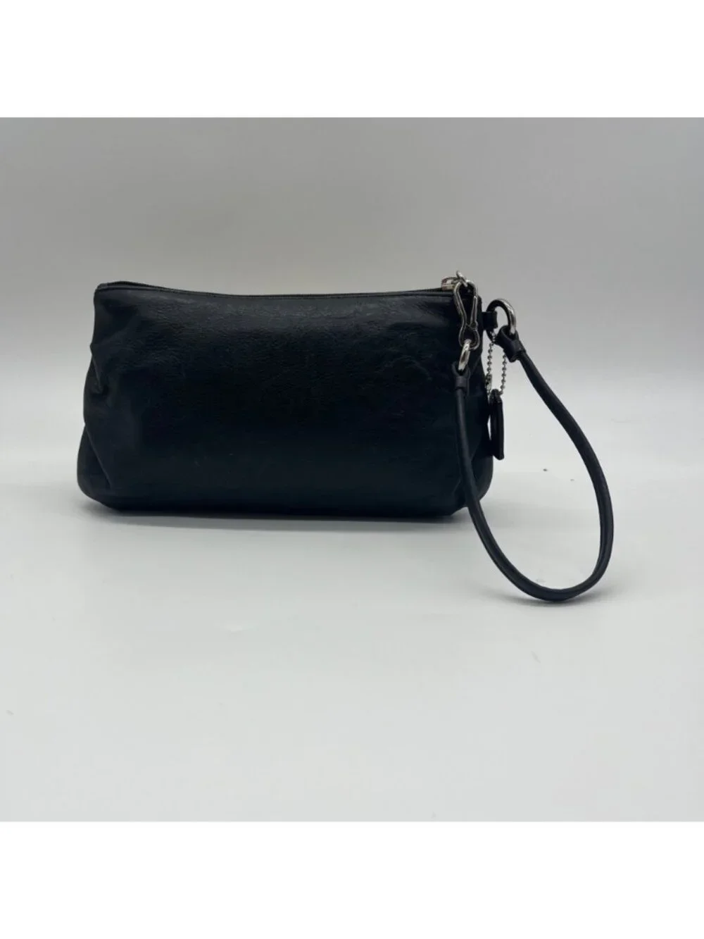 Coach Vintage Black Leather Wristlet